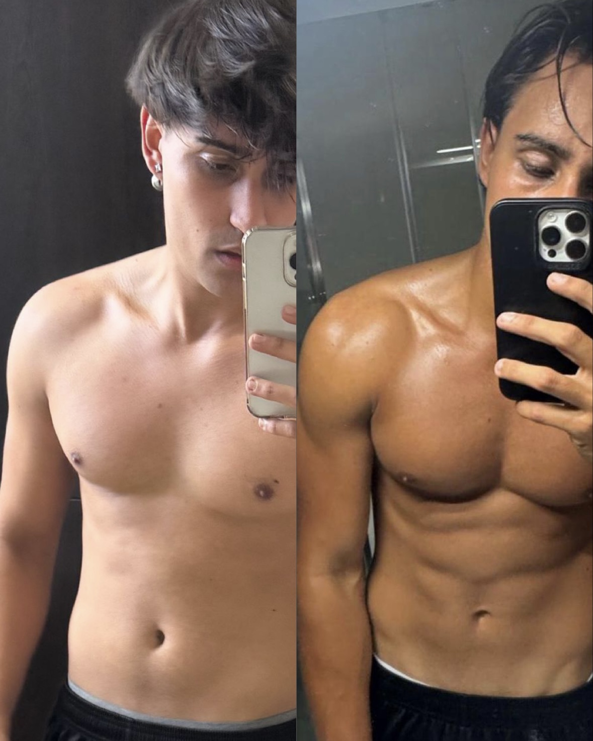 Trasformazione fisica Titan Muscles prima e dopo